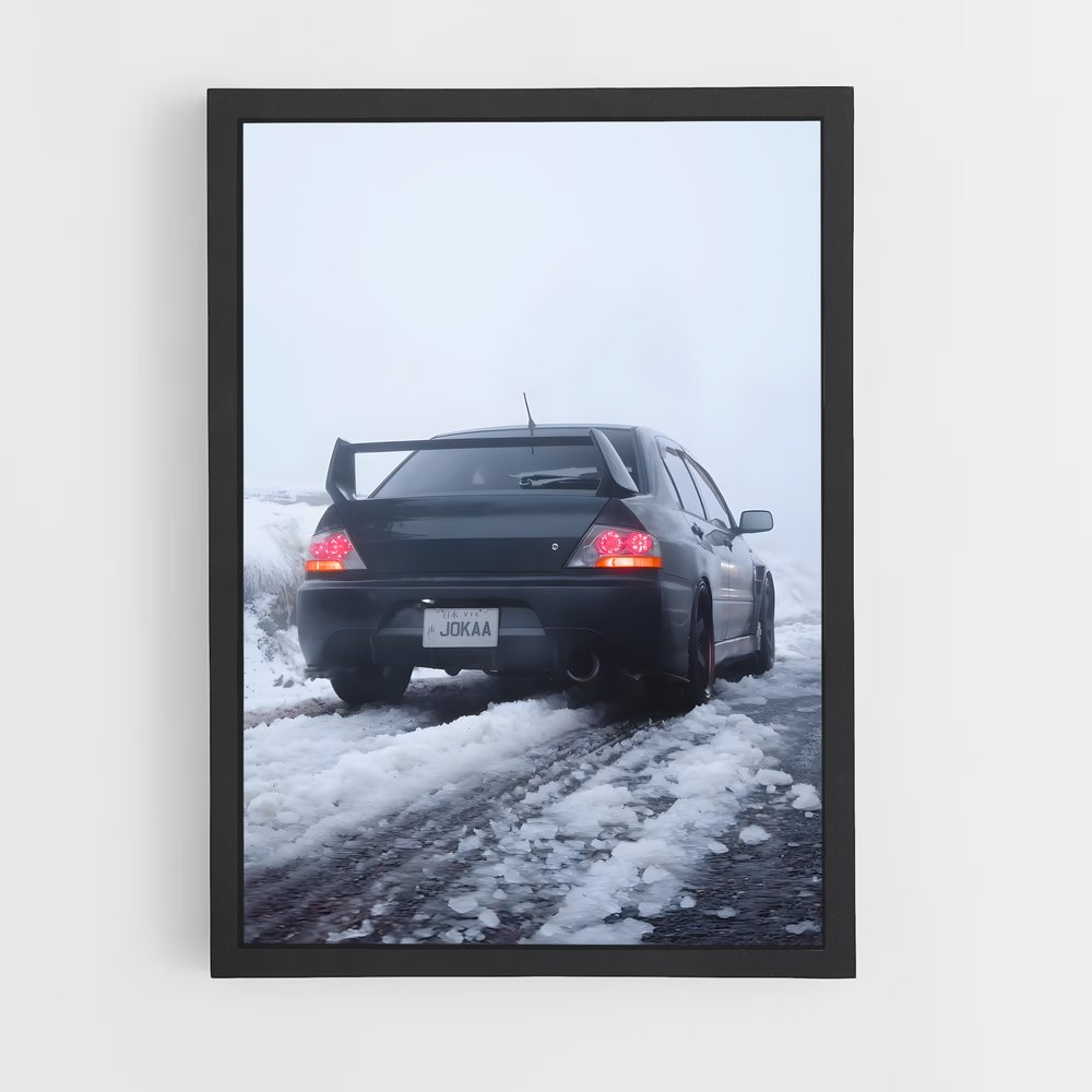 Poster Glisse Hivernale – affiche Mitsubishi (vue 2)